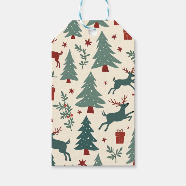 Weihnachtsgeschenk-Tag Geschenkanhänger (Vorderseite)