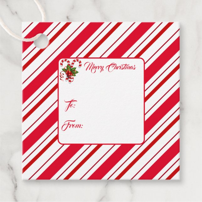 Weihnachtsgeschenk-Tag Geschenkanhänger (Vorderseite)
