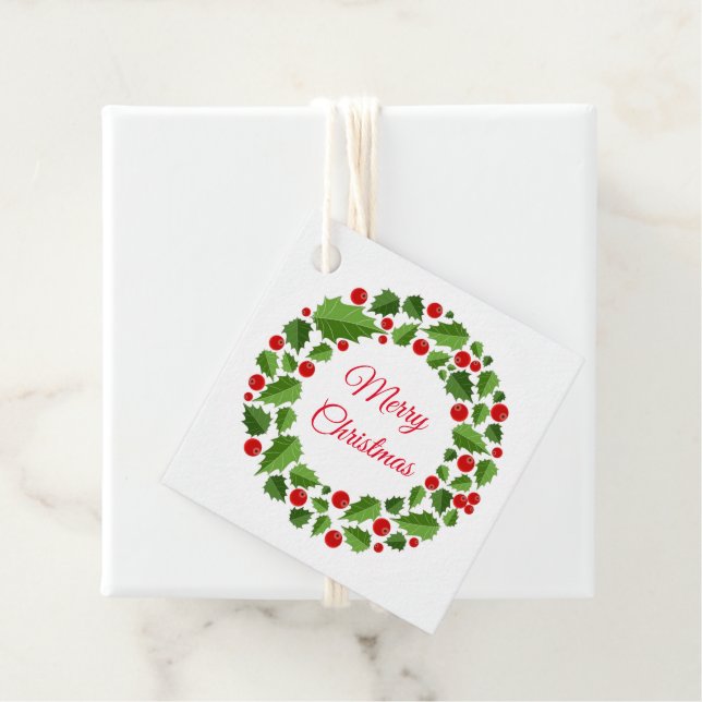 Weihnachtsgeschenk-Tag Geschenkanhänger (Beispiel)