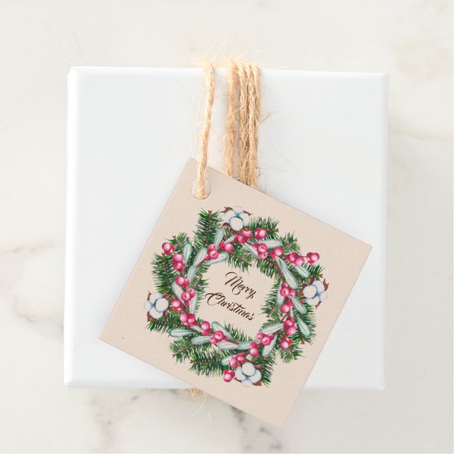 Weihnachtsgeschenk-Tag Geschenkanhänger (Beispiel)