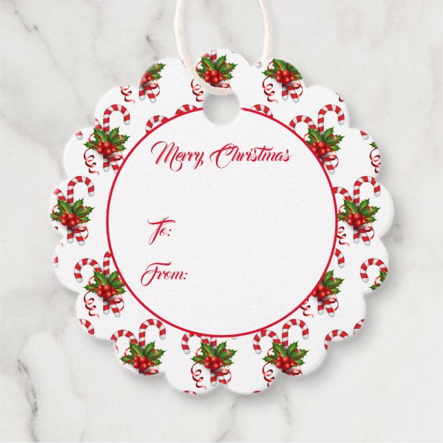 Weihnachtsgeschenk-Tag Geschenkanhänger (Vorderseite)