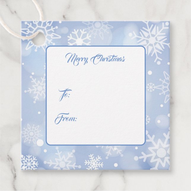 Weihnachtsgeschenk-Tag Geschenkanhänger (Vorderseite)