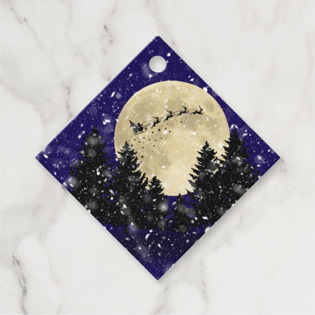 Weihnachtsgeschenk-Tag Geschenkanhänger (Vorderseite)