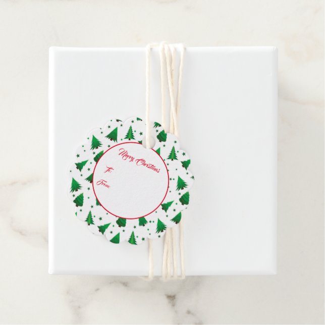 Weihnachtsgeschenk-Tag Geschenkanhänger (Beispiel)