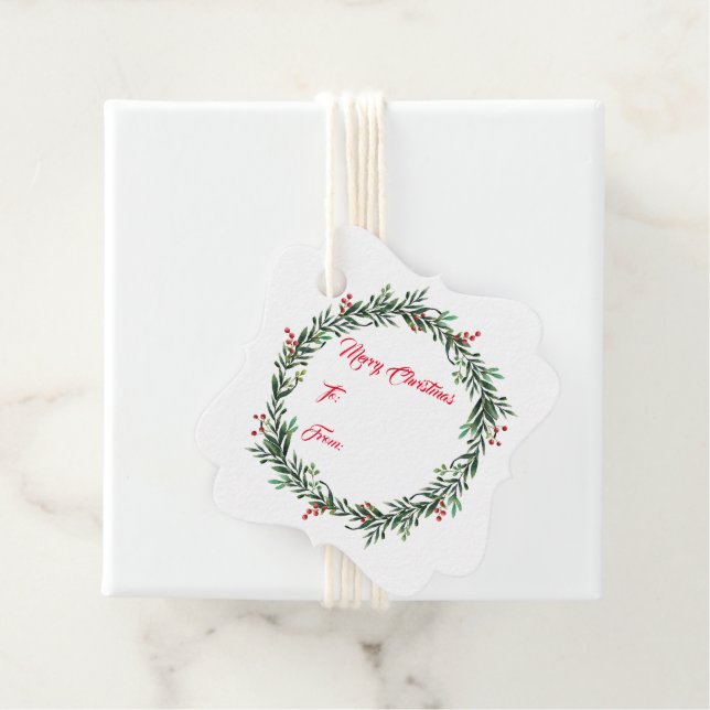 Weihnachtsgeschenk-Tag Geschenkanhänger (Beispiel)