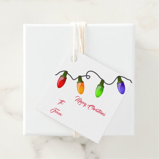 Weihnachtsgeschenk-Tag Geschenkanhänger (Beispiel)