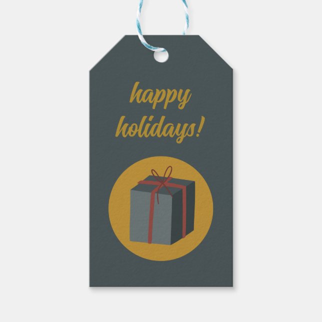 Weihnachtsgeschenk-Tag Geschenkanhänger (Vorderseite)