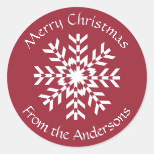 Weihnachtsgeschenk-Tag Ihrer Familie Runder Aufkleber