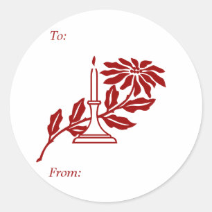 Weihnachtsgeschenk-Tag Runder Aufkleber