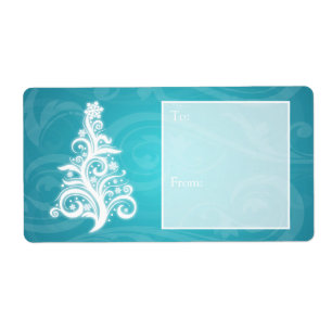 Weihnachtsgeschenk Tag Wirbler Weihnachtsbaum Blau