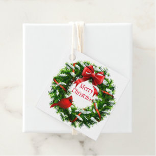 Weihnachtsgeschenk Tag-Wreath Geschenkanhänger