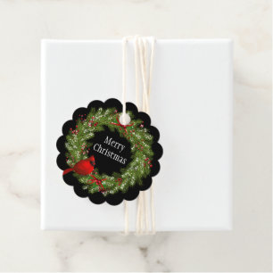 Weihnachtsgeschenk Tag-Wreath Geschenkanhänger