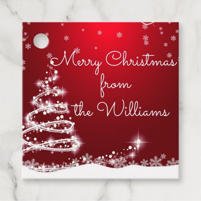 Weihnachtsgeschenk Tags Geschenkanhänger (Vorderseite)