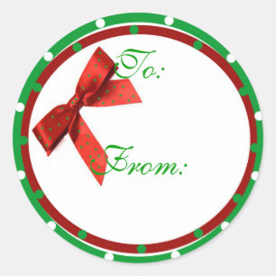 Weihnachtsgeschenk-Tagsticker Runder Aufkleber