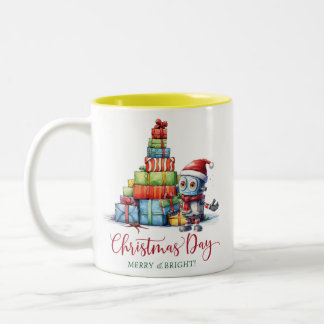 Weihnachtsgeschenk-Tasse Zweifarbige Tasse