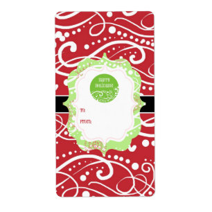 Weihnachtsgeschenk-Umbau-Aufkleber