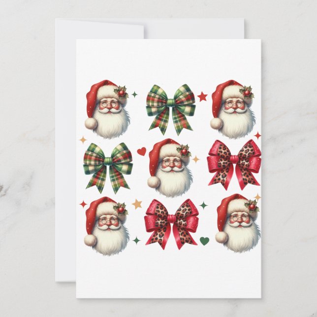 Weihnachtsgeschenk und Bow Feiertagskarte (Vorderseite)