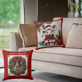 Weihnachtsgeschenk und Mauszeiger Kissen