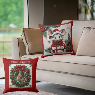 Weihnachtsgeschenk und Mauszeiger Kissen