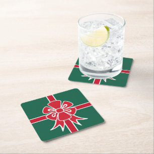 Weihnachtsgeschenk-Untersetzer Rechteckiger Pappuntersetzer