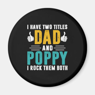 Weihnachtsgeschenk Vater und Mohn ich rock sie Magnet