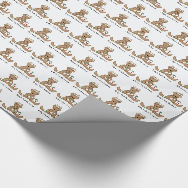 Weihnachtsgeschenk-Verpackung/das 1. Weihnachten Geschenkpapier (Ecke)