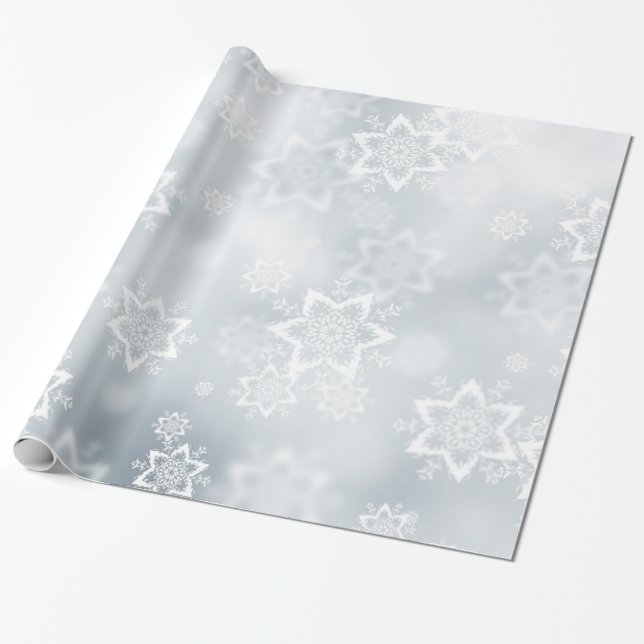 Weihnachtsgeschenk-Verpackungs-/Schnee-Flocken Geschenkpapier (Ungerollt)