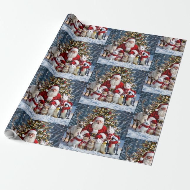 Weihnachtsgeschenk Verpackungspapier Geschenkpapier (Ungerollt)