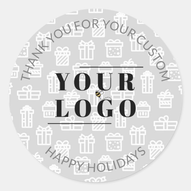Weihnachtsgeschenk Vielen Dank Business Custom Mei Runder Aufkleber (Vorderseite)