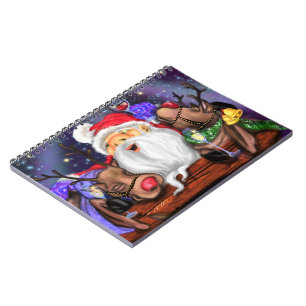 Weihnachtsgeschenk Weihnachten und Rentiers - Spaß Notizblock