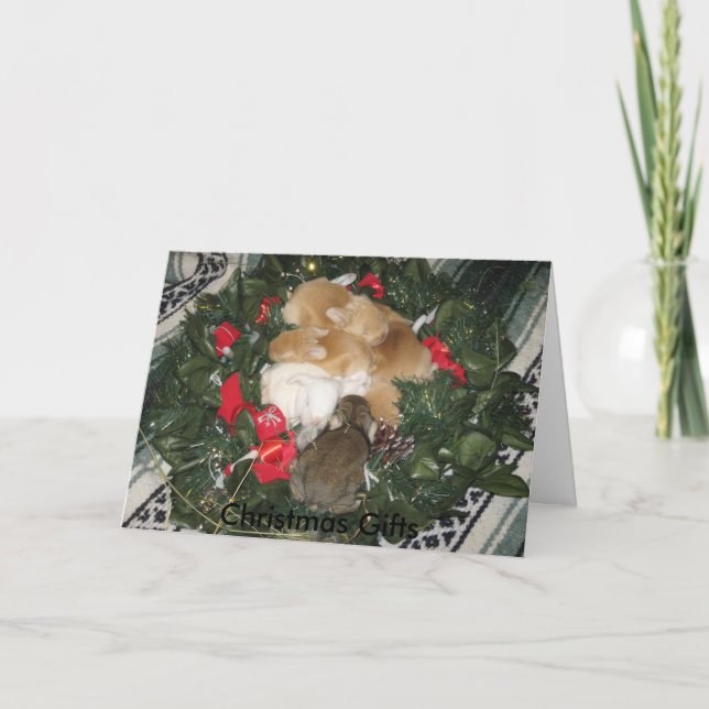 Weihnachtsgeschenk-Weihnachtskarte Feiertagskarte (Vorderseite)