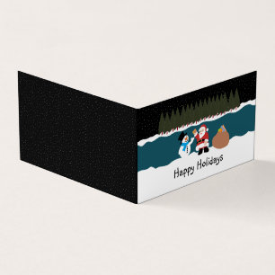 Weihnachtsgeschenk, Weihnachtskarte für das Foto Visitenkarten