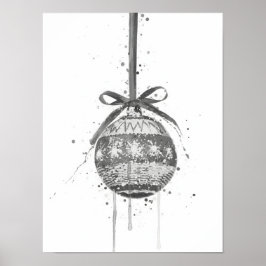 Weihnachtsgeschenk Weihnachtskugel Poster