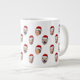 Weihnachtsgeschenk Weihnachtsmannmütze Personalisi Jumbo-Tasse