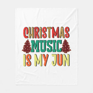 Weihnachtsgeschenk   Weihnachtsmusik ist mein Jun Fleecedecke