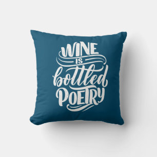 Weihnachtsgeschenk   Wein ist gedichtete Poesie Kissen