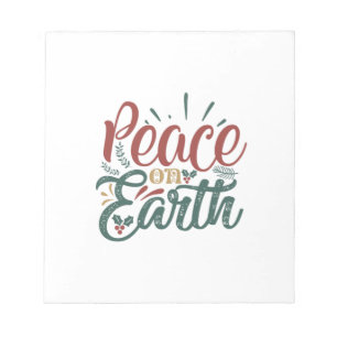 Weihnachtsgeschenk   WELTFRIEDEN Notizblock