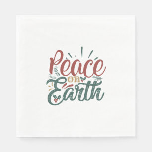 Weihnachtsgeschenk WELTFRIEDEN Serviette