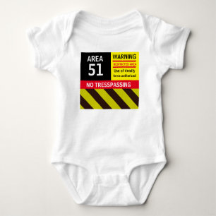 Weihnachtsgeschenk Weltraum Neuheit Mode AREA 51 Baby Strampler