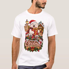 Weihnachtsgeschenk-Workshop – Süßer Eisbär-Feierta T-Shirt