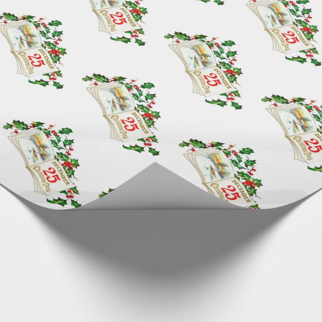Weihnachtsgeschenk Wrap/25. Dezember Geschenkpapier (Ecke)