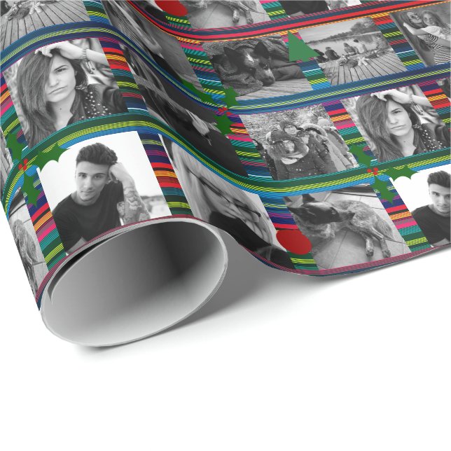 Weihnachtsgeschenk Wrap 9 Fotos HAMbyWG Geschenkpapier (Rolleneckpunkt)