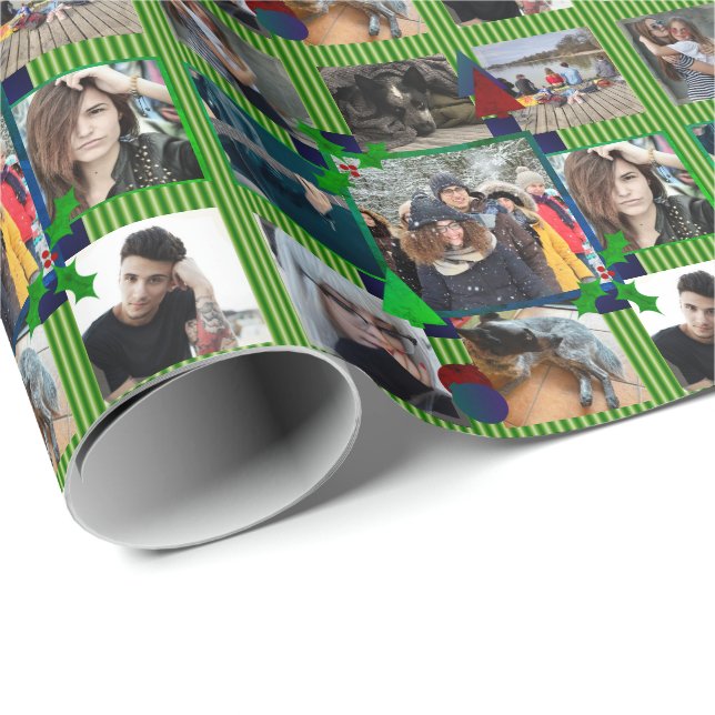 Weihnachtsgeschenk Wrap 9 Fotos HAMbyWG Geschenkpapier (Rolleneckpunkt)