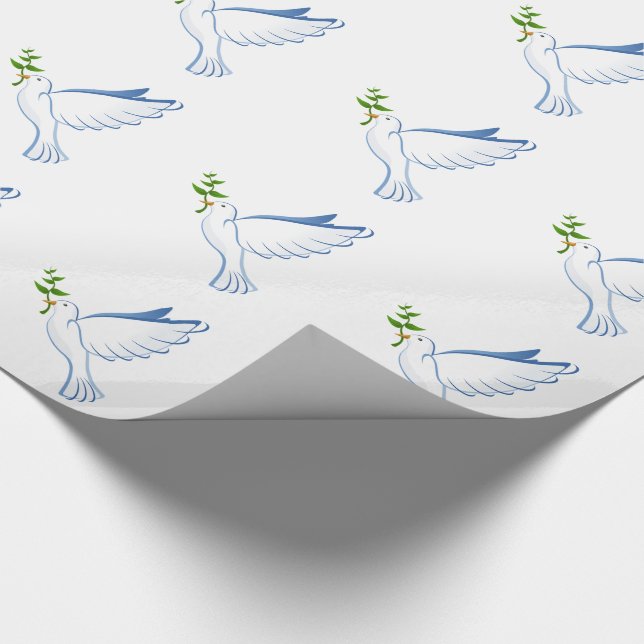 Weihnachtsgeschenk Wrap/Doves Geschenkpapier (Ecke)