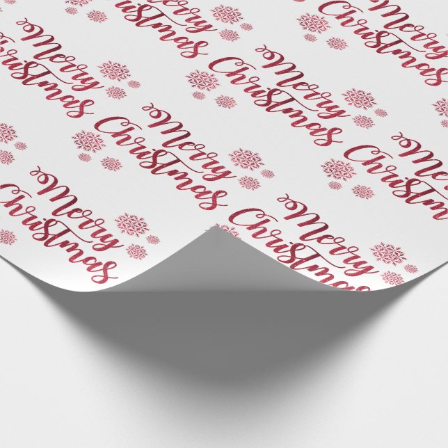 Weihnachtsgeschenk Wrap/Frohe Weihnachten mit Schn Geschenkpapier (Ecke)