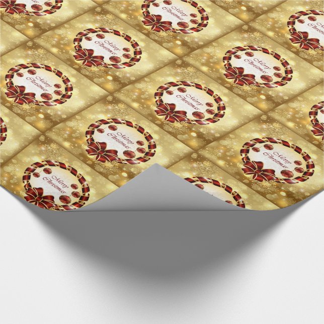 Weihnachtsgeschenk Wrap/Kränze Geschenkpapier (Ecke)
