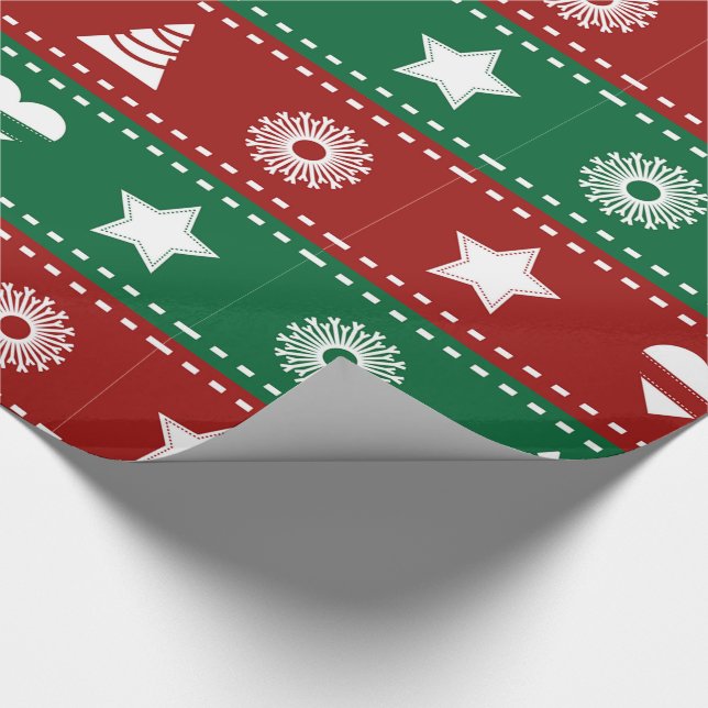 Weihnachtsgeschenk Wrap/Ornamente Geschenkpapier (Ecke)