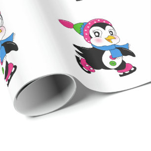 Weihnachtsgeschenk Wrap/Pinguine Geschenkpapier