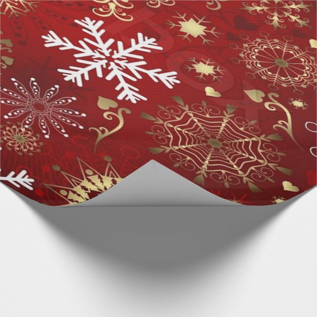 Weihnachtsgeschenk Wrap/Schneeflocken Geschenkpapier (Ecke)