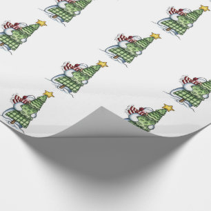 Weihnachtsgeschenk Wrap/Schneemann mit Weihnachtsb Geschenkpapier